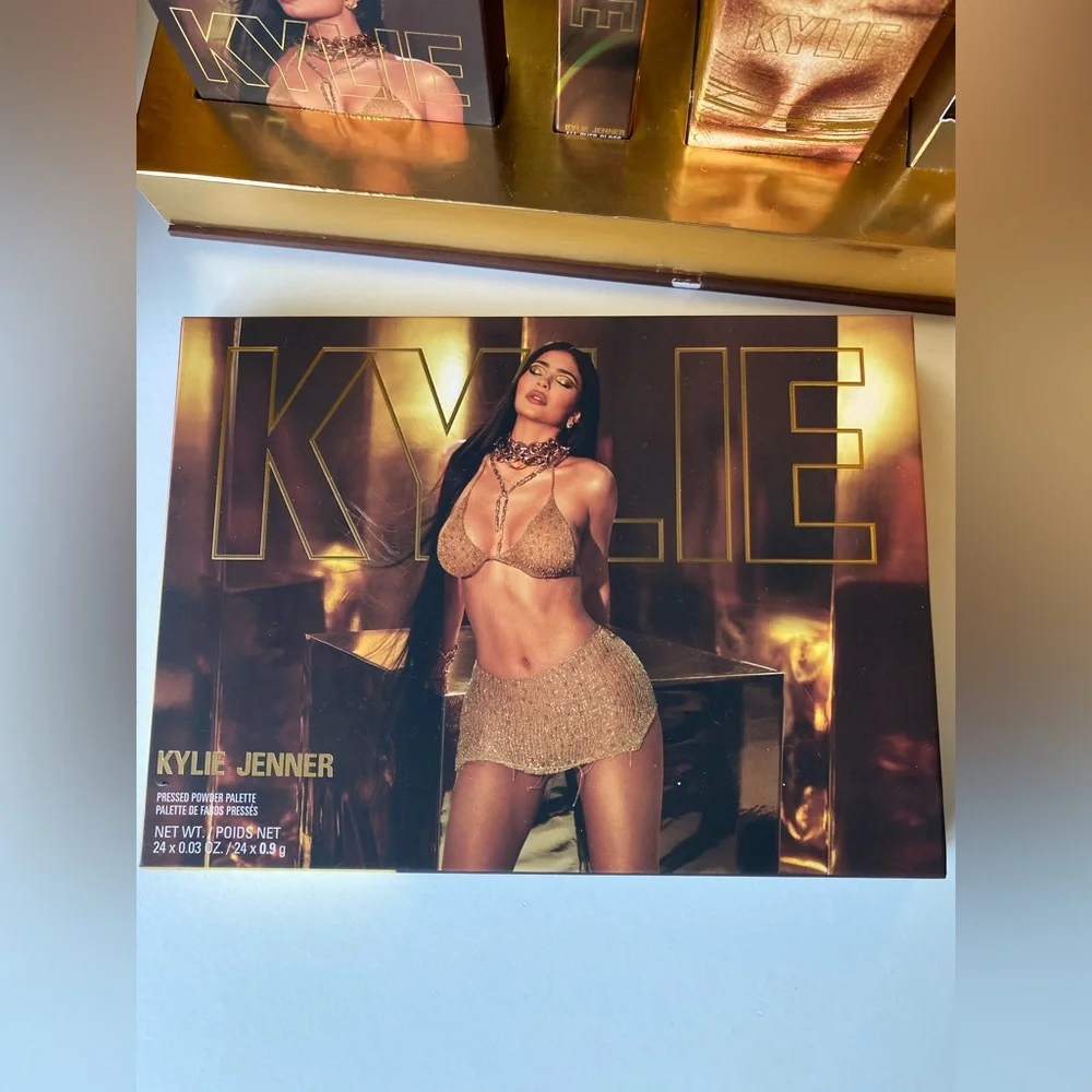 RARE! 24k Golden Birthday Collection Kylie Cosmetics PR Box Eyeshadow Lipstick - Picture 12 of 16